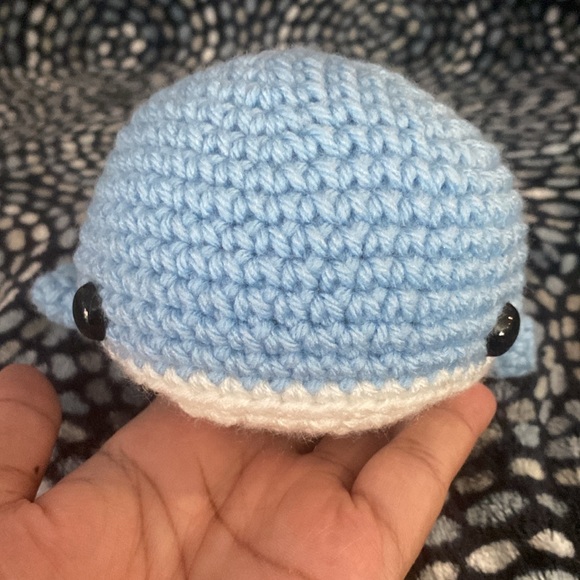 Handmade Amigurumi Whale 🐳🩵 - Picture 4 of 4